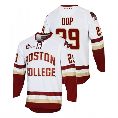2021-22 Boston College Eagles Eric Dop College Hockey Performance Jersey White