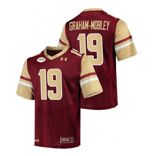 2021-22 Boston College Eagles Isaiah Graham-Mobley College Football Maroon Jersey