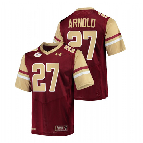 2021-22 Boston College Eagles Kam Arnold College Football Maroon Jersey