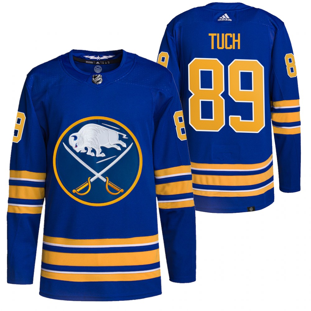 2021-22 Buffalo Sabres Alex Tuch Royal Home Authentic Primegreen Jersey
