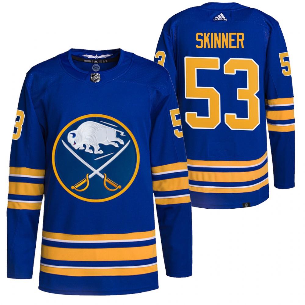 2021-22 Buffalo Sabres Jeff Skinner Royal Home Authentic Primegreen Jersey