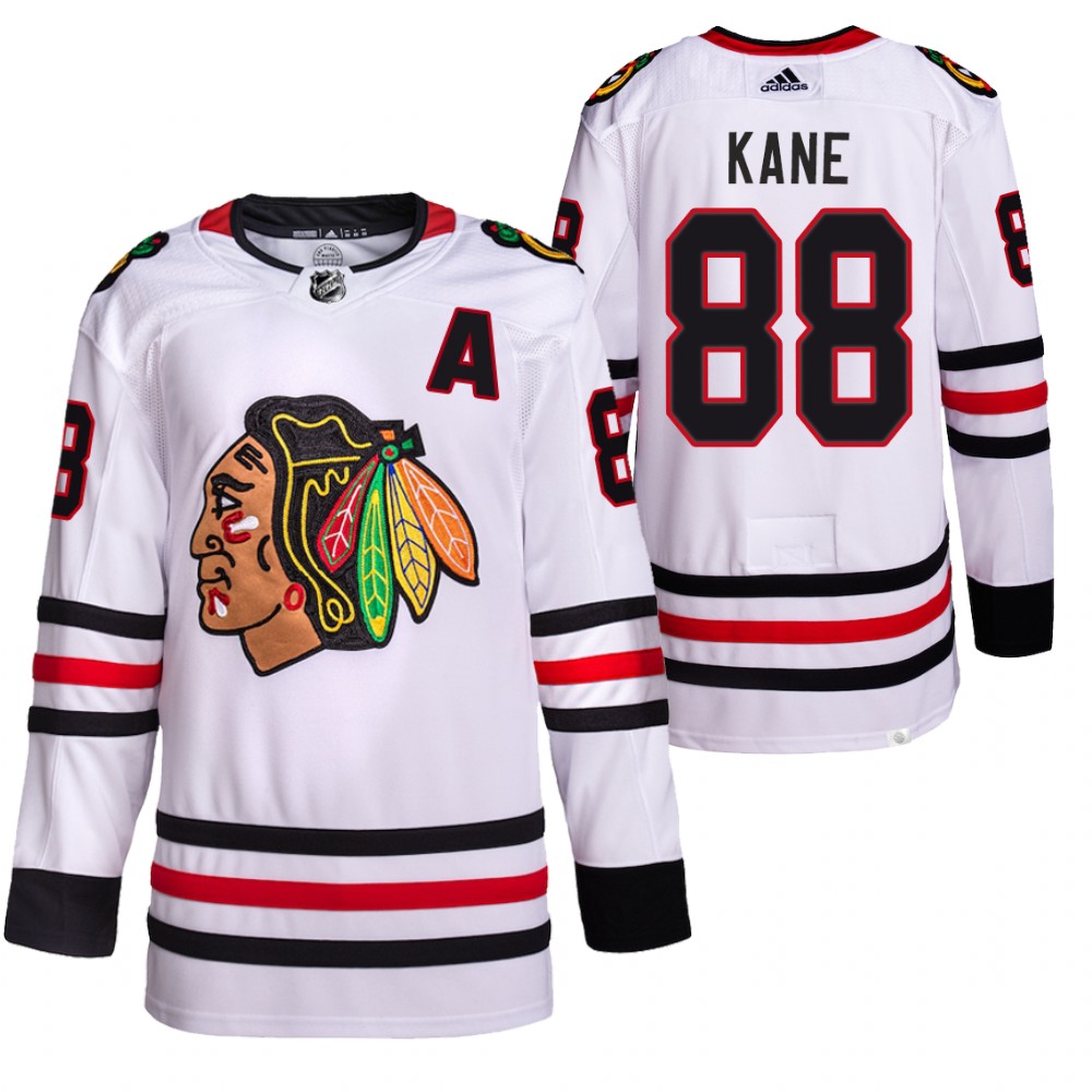 2021-22 Chicago Blackhawks Patrick Kane White Away Primegreen Authentic Pro Jersey