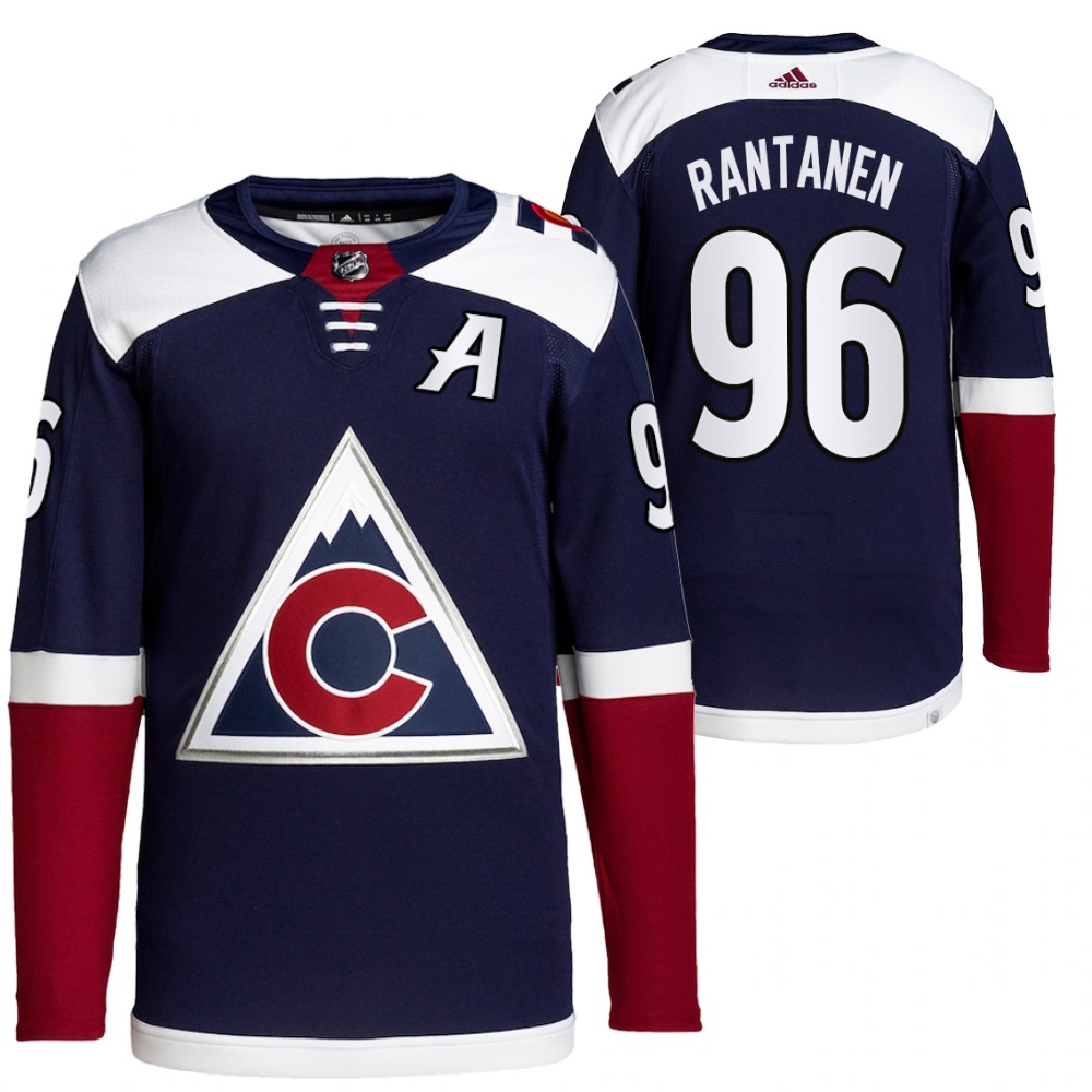 2021-22 Colorado Avalanche Mikko Rantanen Navy Alternate Primegreen Authentic Pro Jersey