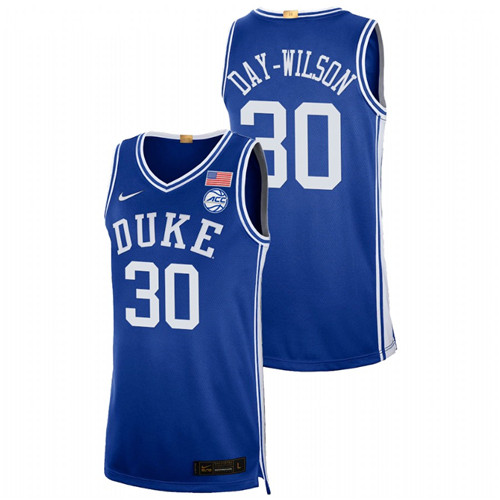 2021-22 Duke Blue Devils Shayeann Day-Wilson College Basketball Royal Limited Jersey Men
