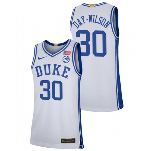 2021-22 Duke Blue Devils Shayeann Day-Wilson College Basketball White Limited Jersey Men