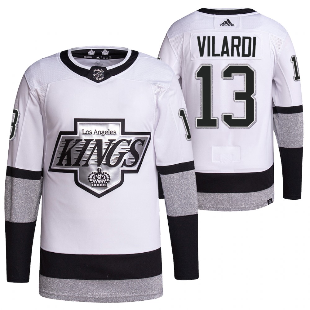 2021-22 Los Angeles Kings Gabriel Vilardi White Primegreen Authentic Pro Alternate Jersey