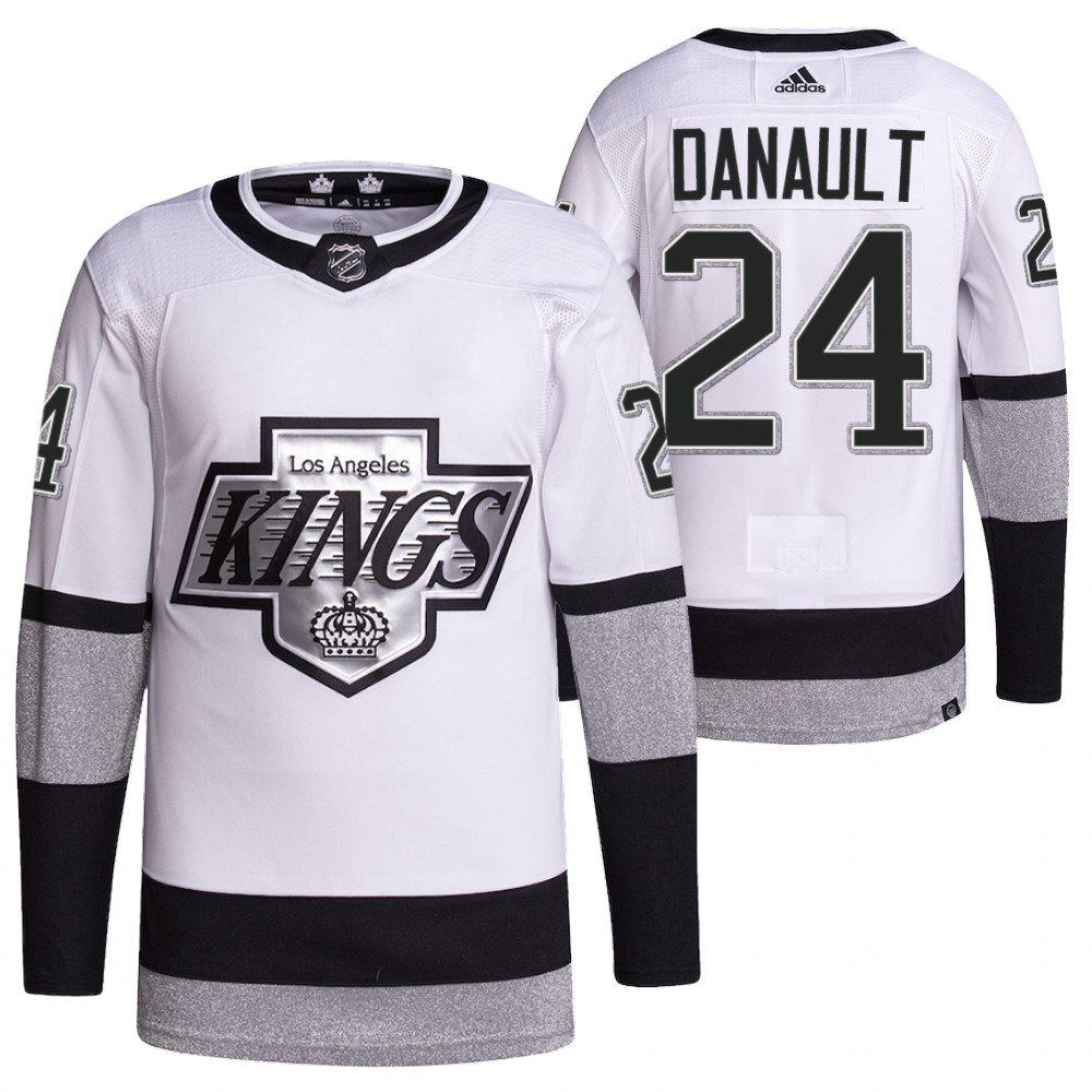 2021-22 Los Angeles Kings Phillip Danault White Primegreen Authentic Pro Alternate Jersey