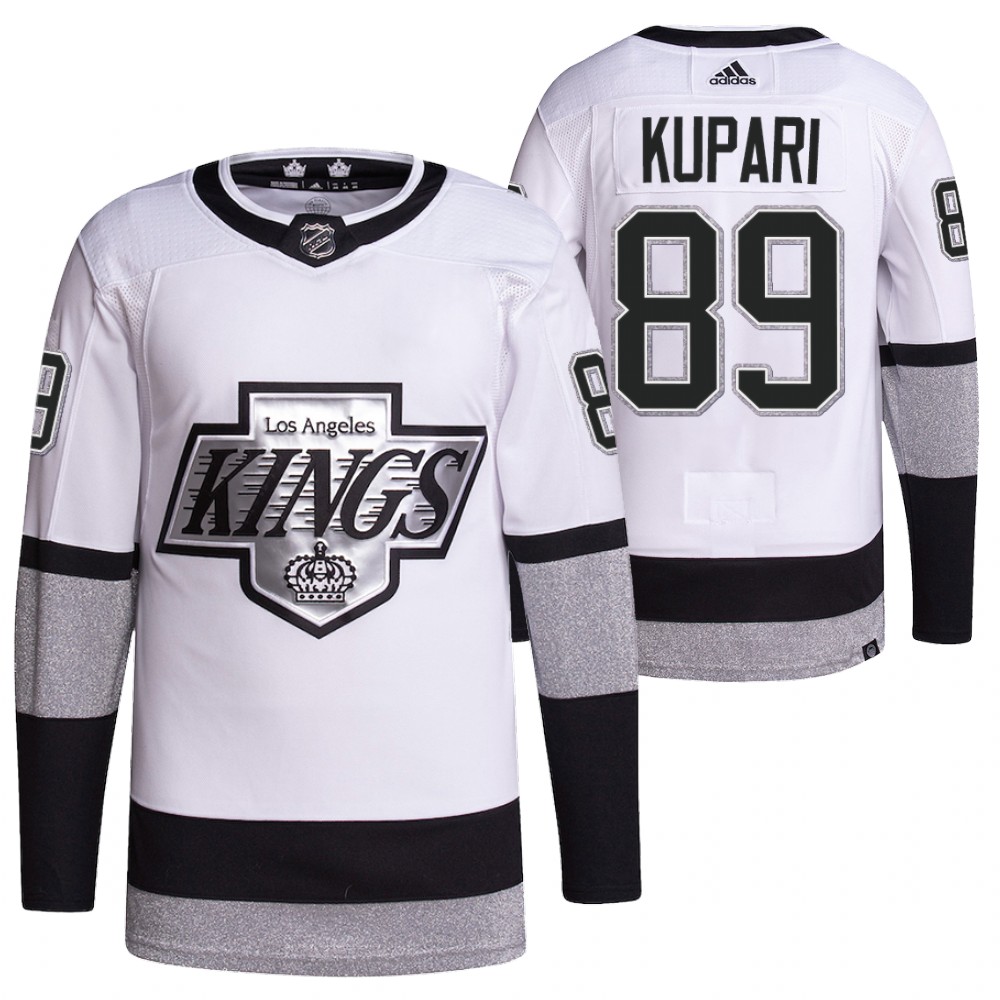 2021-22 Los Angeles Kings Rasmus Kupari White Primegreen Authentic Pro Alternate Jersey