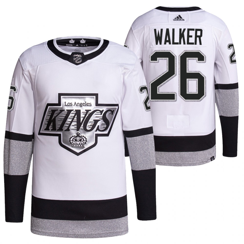 2021-22 Los Angeles Kings Sean Walker White Primegreen Authentic Pro Alternate Jersey
