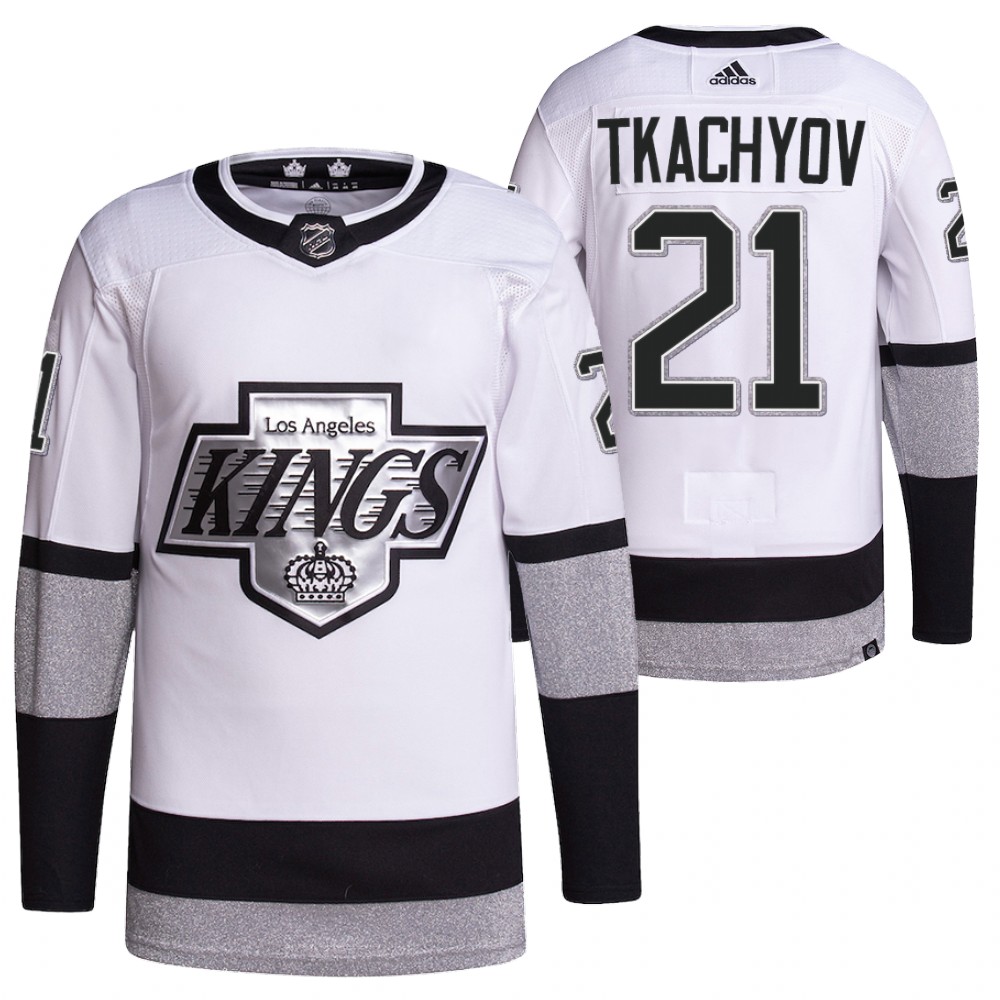 2021-22 Los Angeles Kings Vladimir Tkachyov White Primegreen Authentic Pro Alternate Jersey