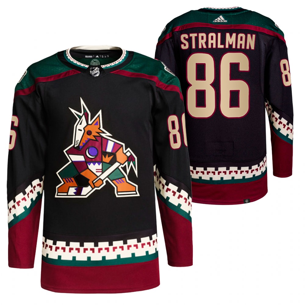 2021-22 Primegreen Authentic Arizona Coyotes Anton Stralman Black Home Jersey