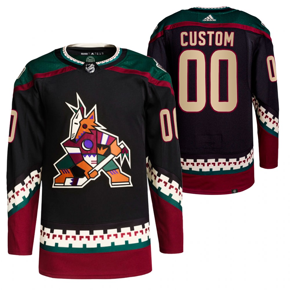 2021-22 Primegreen Authentic Arizona Coyotes Custom Black Home Jersey