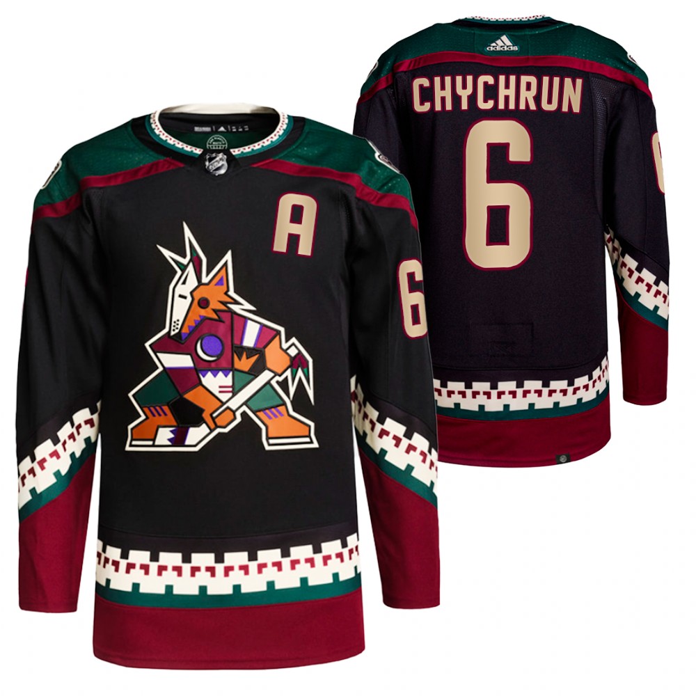 2021-22 Primegreen Authentic Arizona Coyotes Jakob Chychrun Black Home Jersey