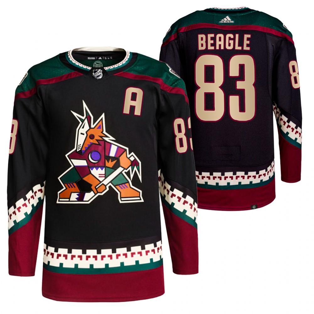 2021-22 Primegreen Authentic Arizona Coyotes Jay Beagle Black Home Jersey