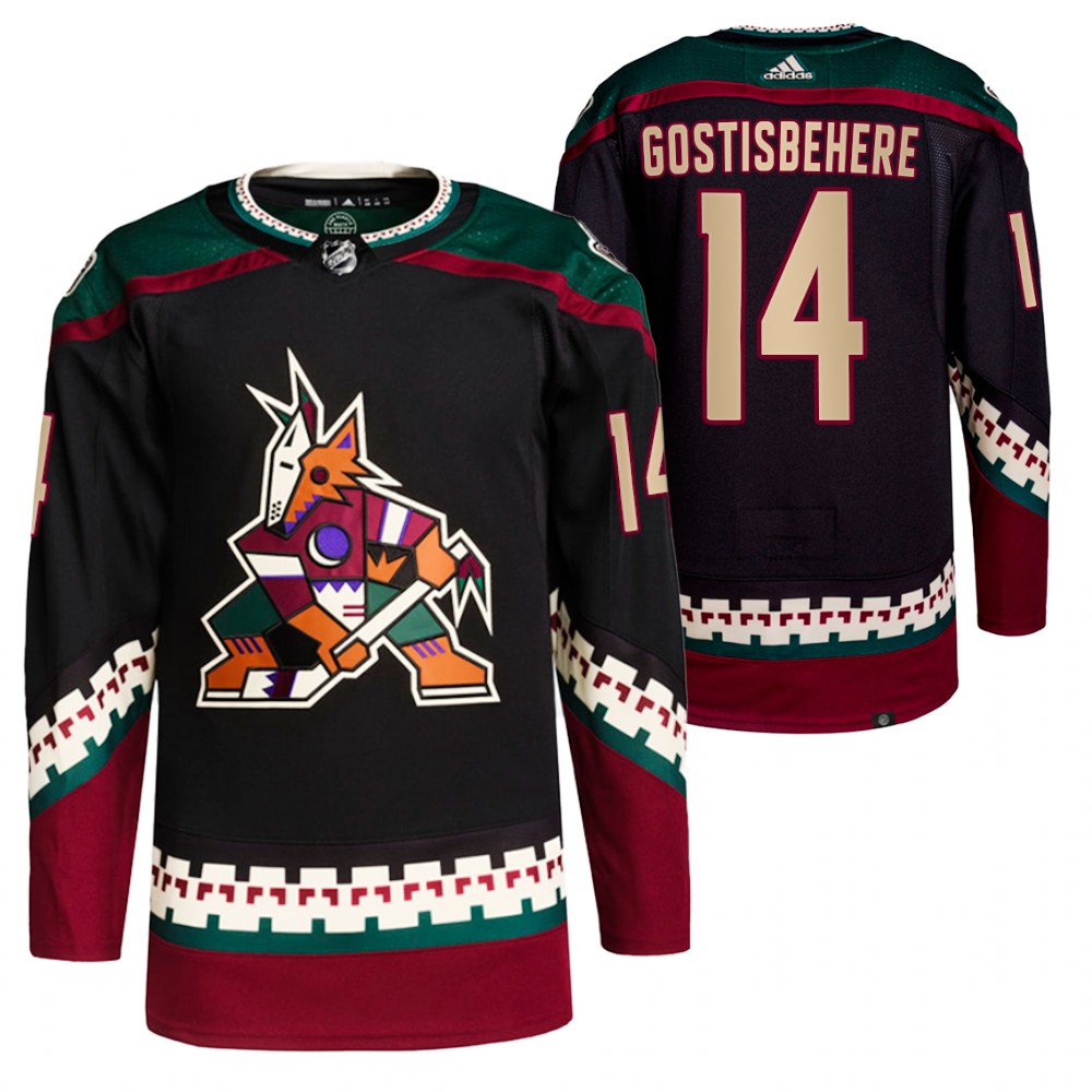 2021-22 Primegreen Authentic Arizona Coyotes Shayne Gostisbehere Black Home Jersey