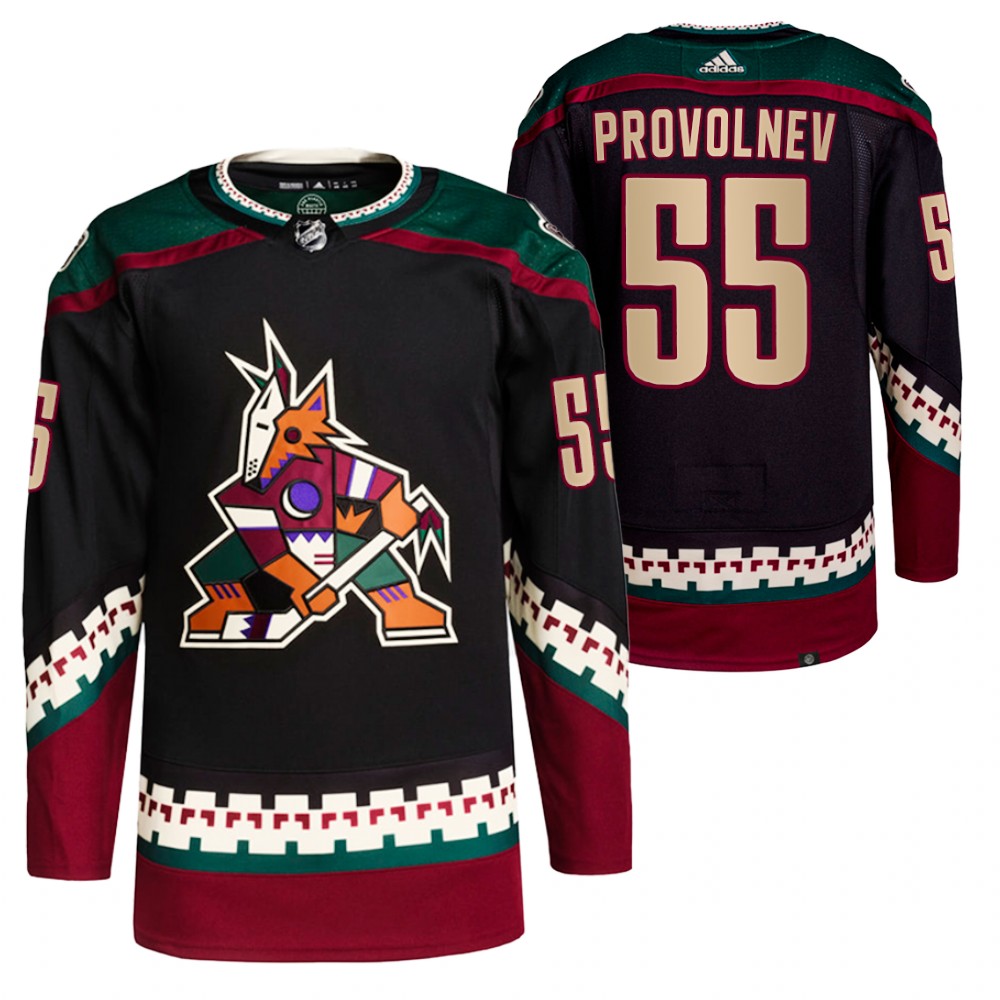 2021-22 Primegreen Authentic Arizona Coyotes Vladislav Provolnev Black Home Jersey