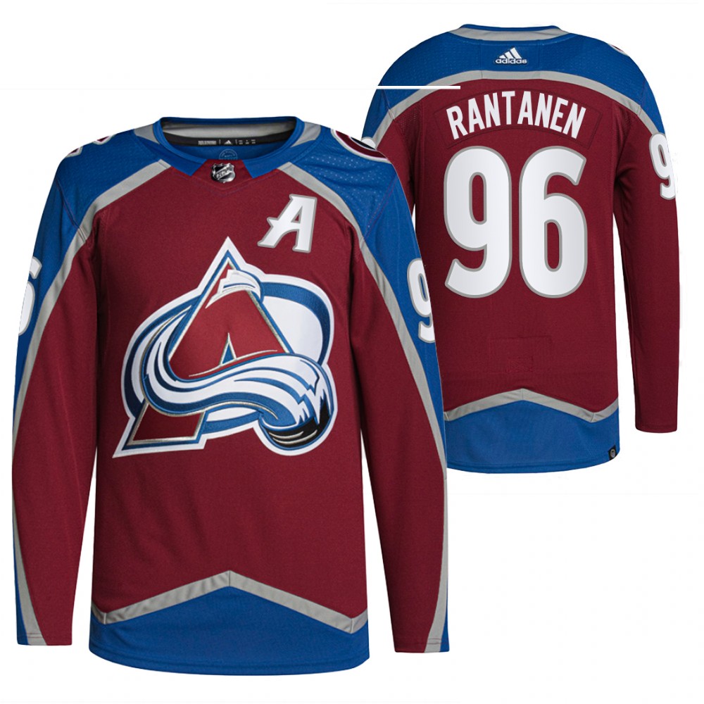 2021-22 Primegreen Authentic Colorado Avalanche Mikko Rantanen Burgundy Home Jersey