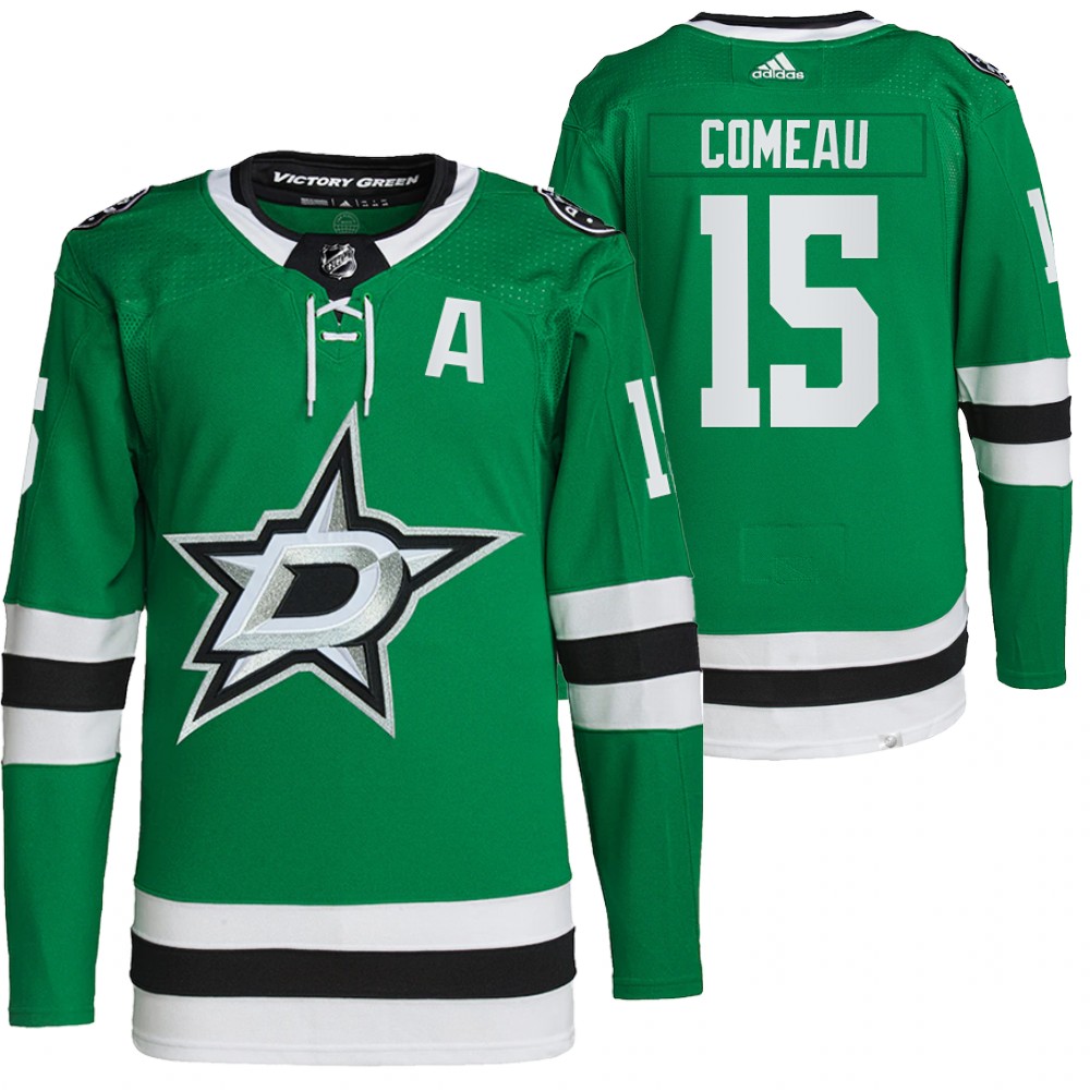 2021-22 Primegreen Authentic Dallas Stars Blake Comeau Green Home Jersey