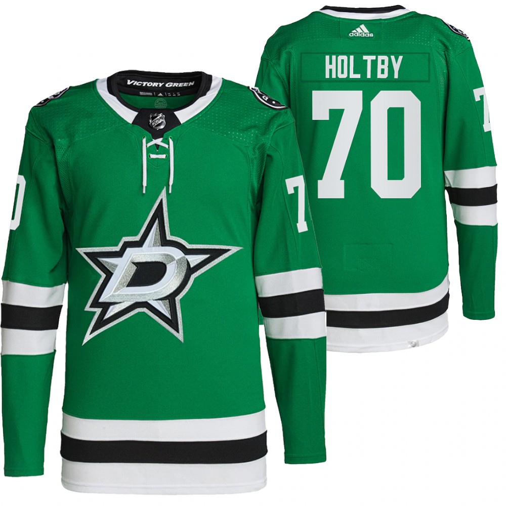 2021-22 Primegreen Authentic Dallas Stars Braden Holtby Green Home Jersey