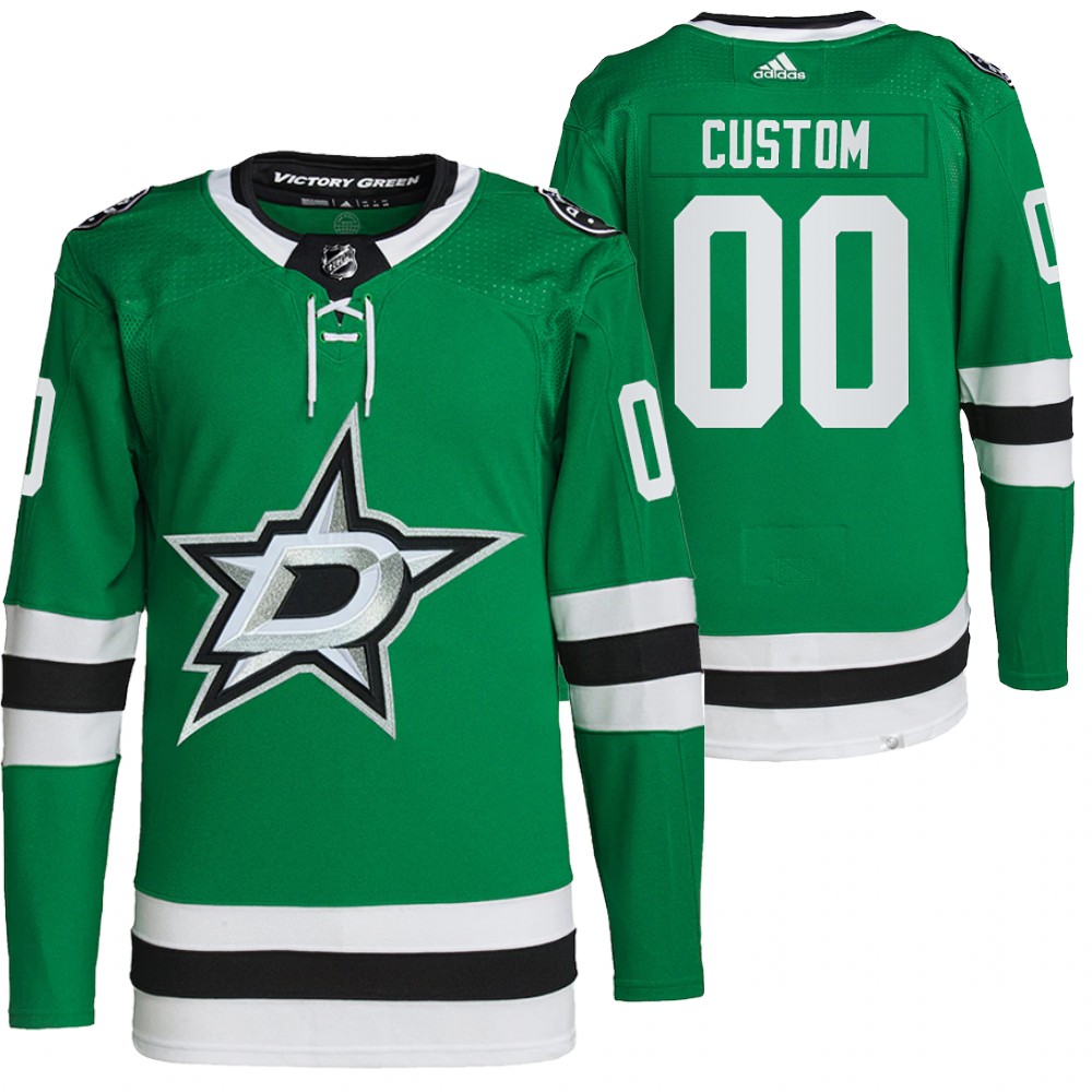 2021-22 Primegreen Authentic Dallas Stars Custom Green Home Jersey