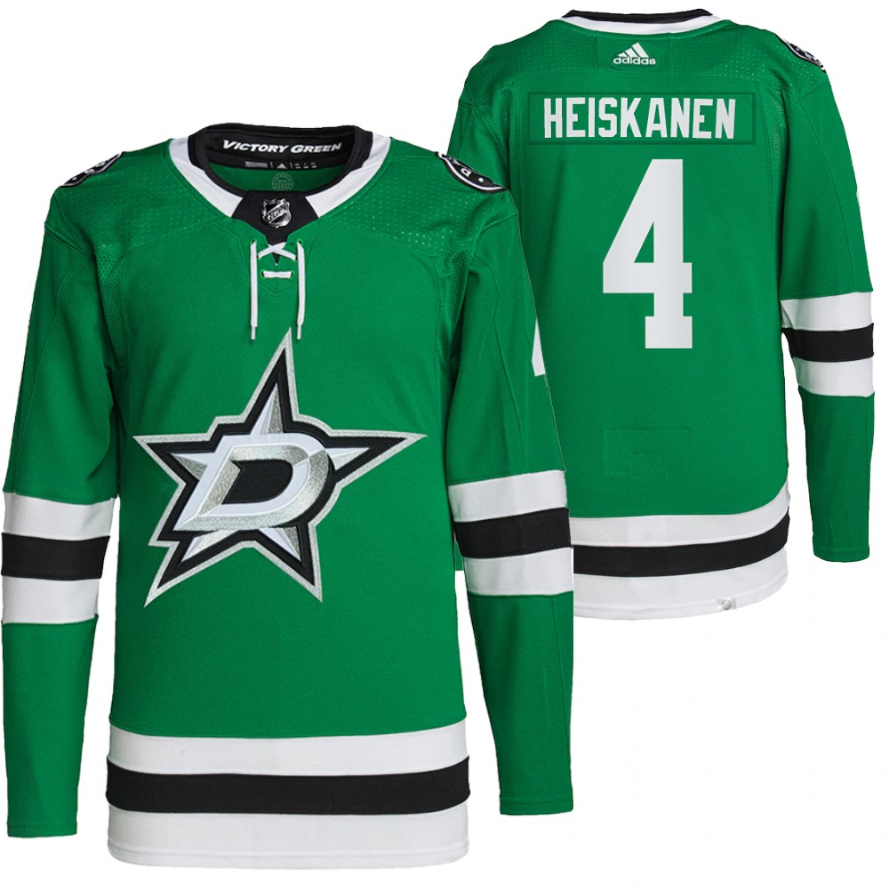 2021-22 Primegreen Authentic Dallas Stars Miro Heiskanen Green Home Jersey