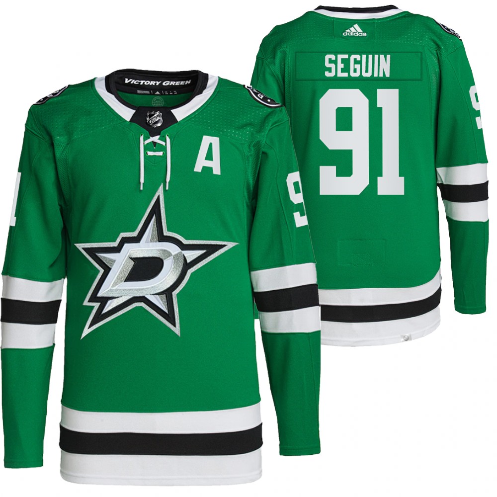 2021-22 Primegreen Authentic Dallas Stars Tyler Seguin Green Home Jersey
