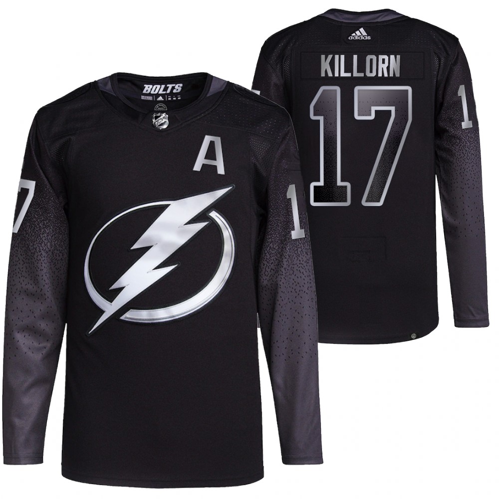 2021-22 Primegreen Authentic Tampa Bay Lightning Alex Killorn Black Alternate Jersey