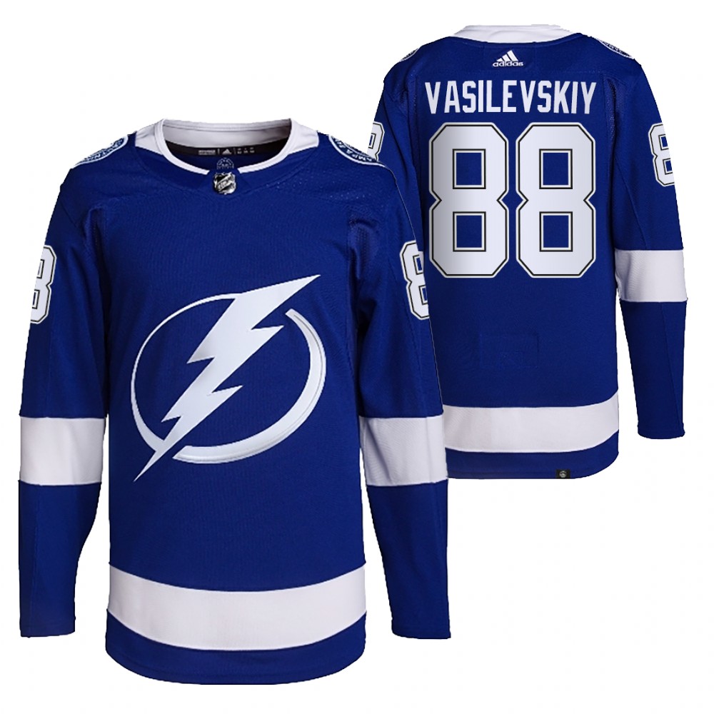 2021-22 Primegreen Authentic Tampa Bay Lightning Andrei Vasilevskiy Blue Home Jersey