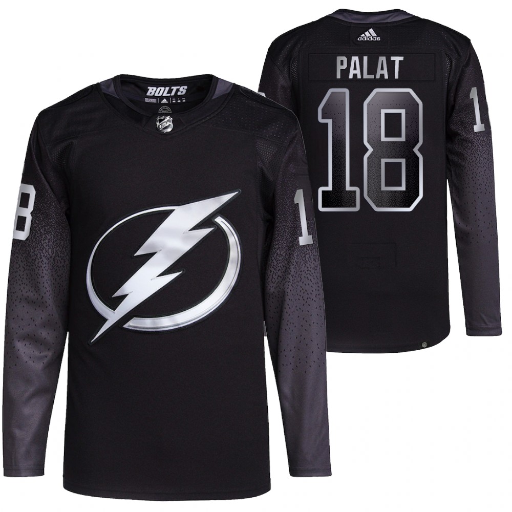 2021-22 Primegreen Authentic Tampa Bay Lightning Ondrej Palat Black Alternate Jersey