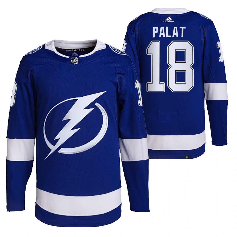 2021-22 Primegreen Authentic Tampa Bay Lightning Ondrej Palat Blue Home Jersey