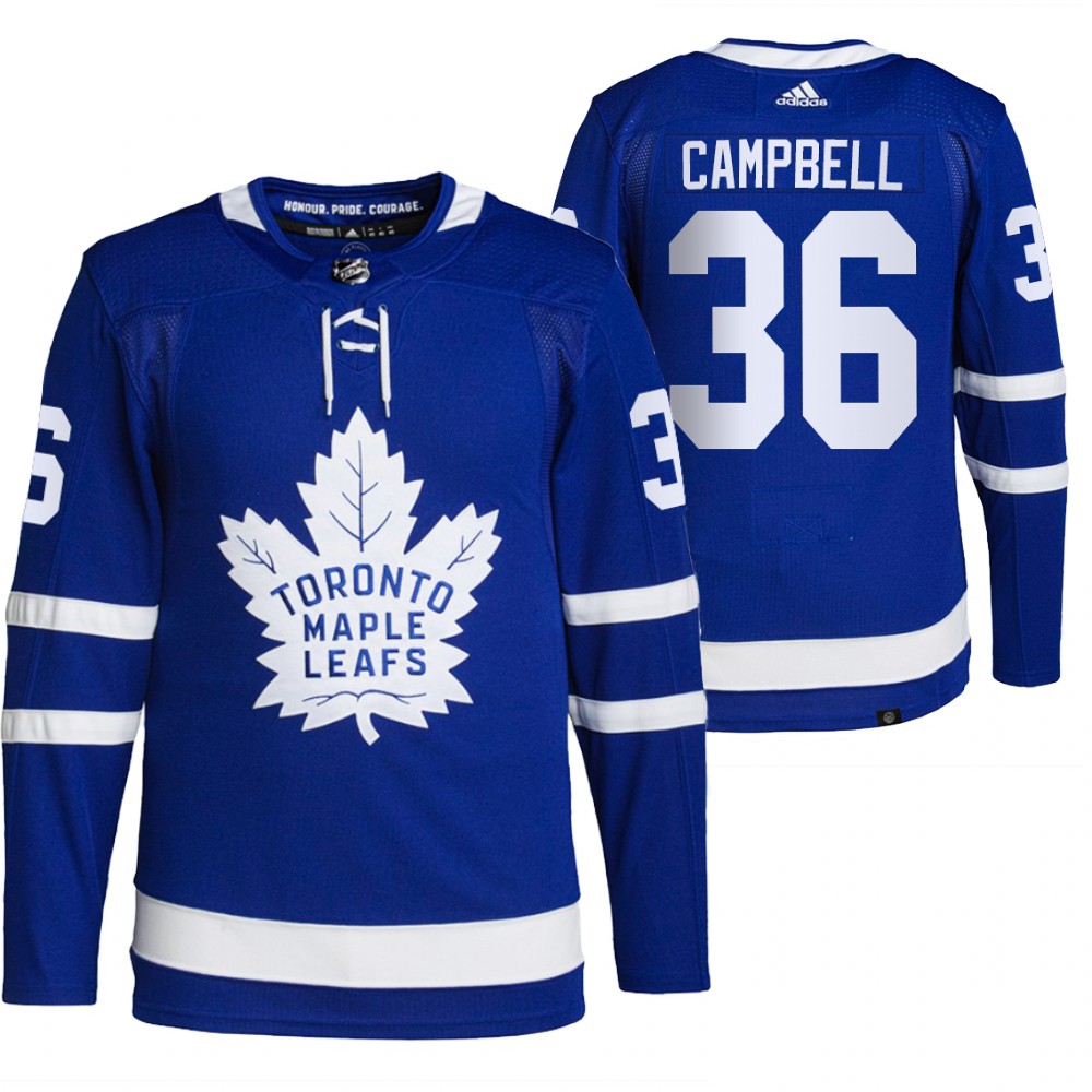 2021-22 Primegreen Authentic Toronto Maple Leafs Jack Campbell Blue Home Jersey