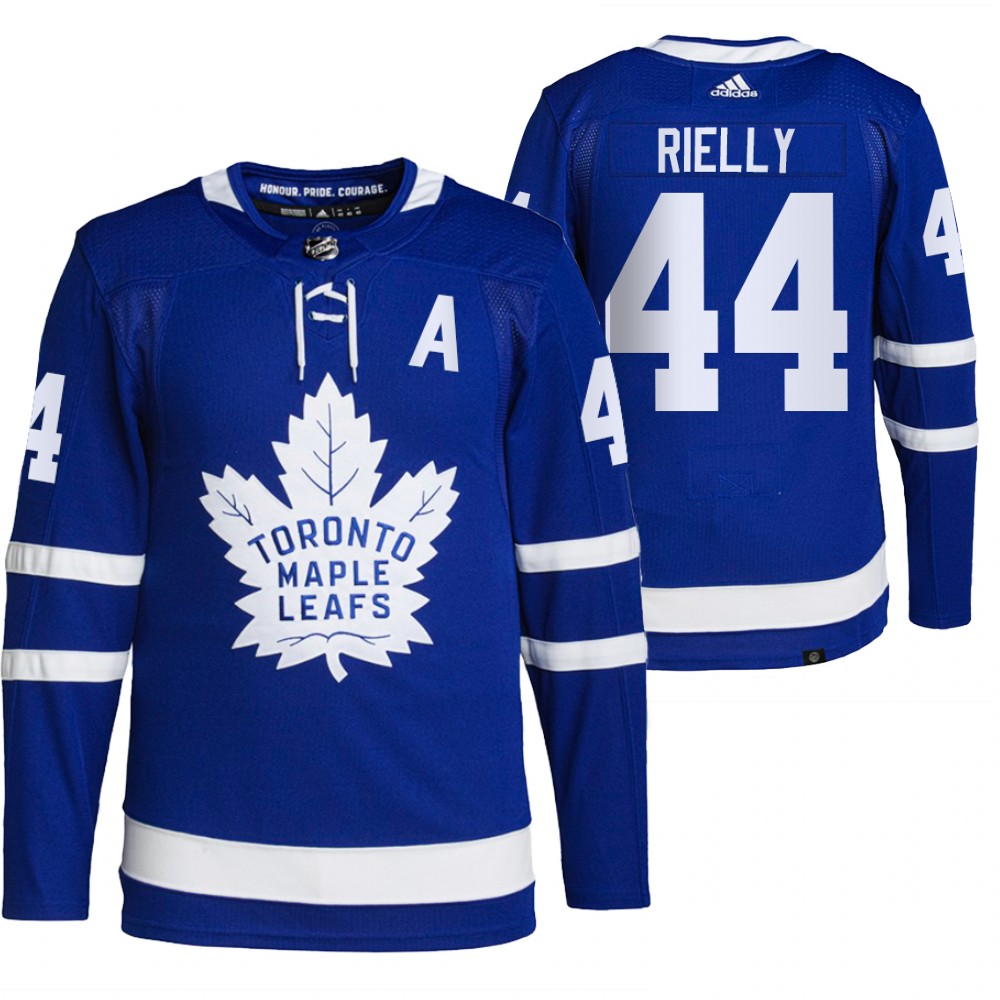 2021-22 Primegreen Authentic Toronto Maple Leafs Morgan Rielly Blue Home Jersey
