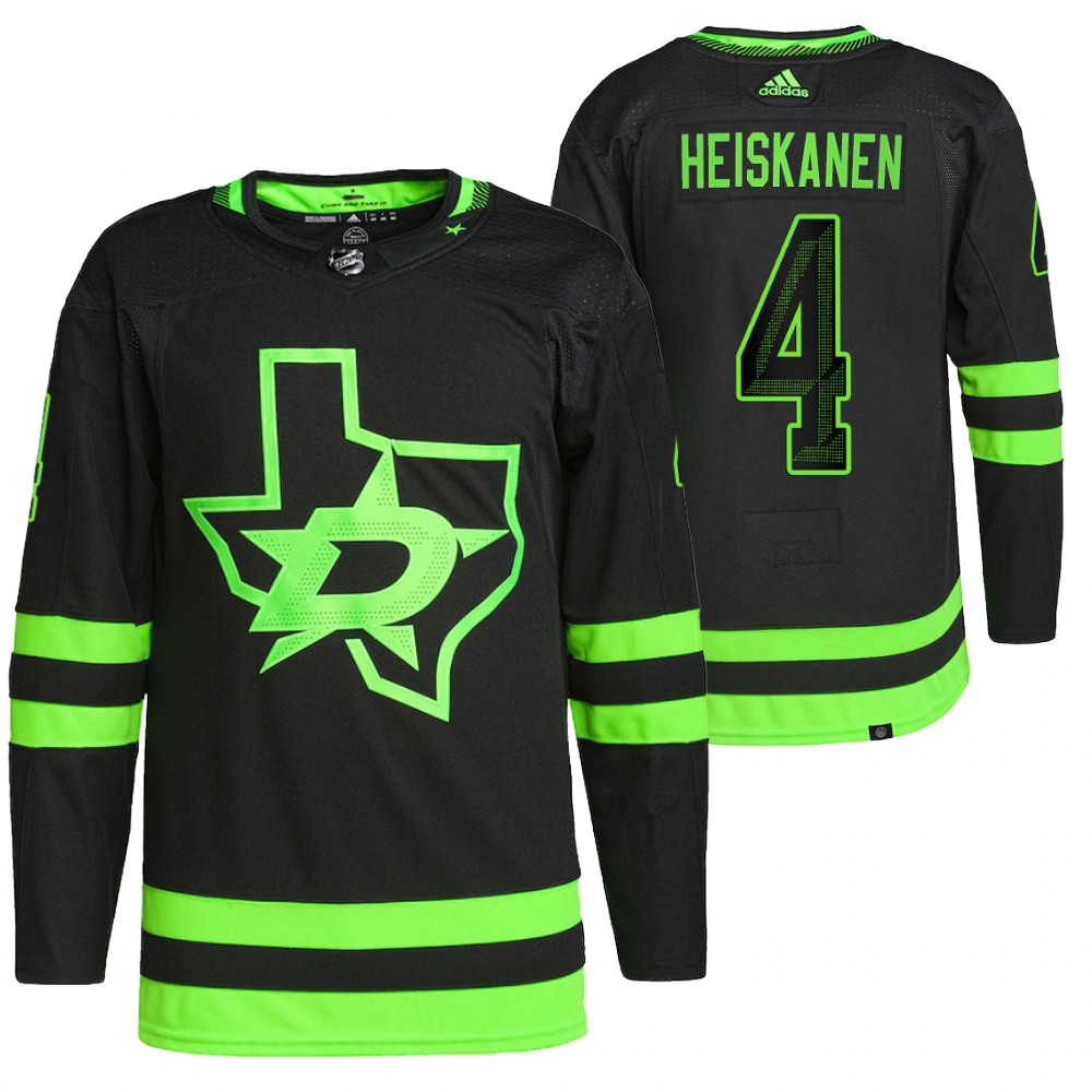 2021-22 Pro Authentic Dallas Stars Miro Heiskanen Black Alternate Jersey