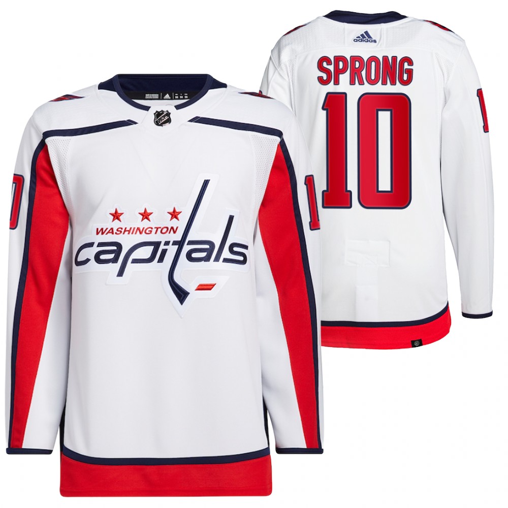 2021-22 Washington Capitals Daniel Sprong White Primegreen Authentic Pro Away Jersey
