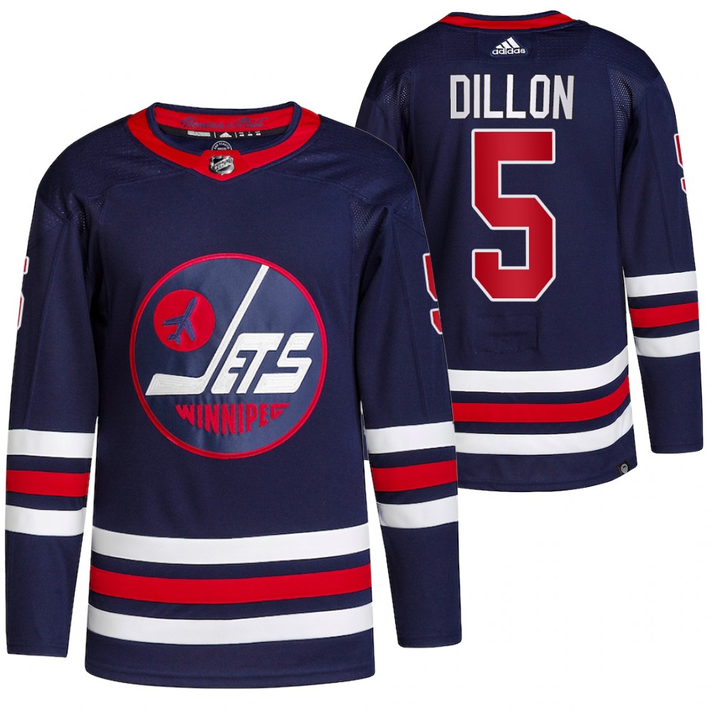 2021-22 Winnipeg Jets Brenden Dillon Navy Alternate Primegreen Authentic Pro Jersey