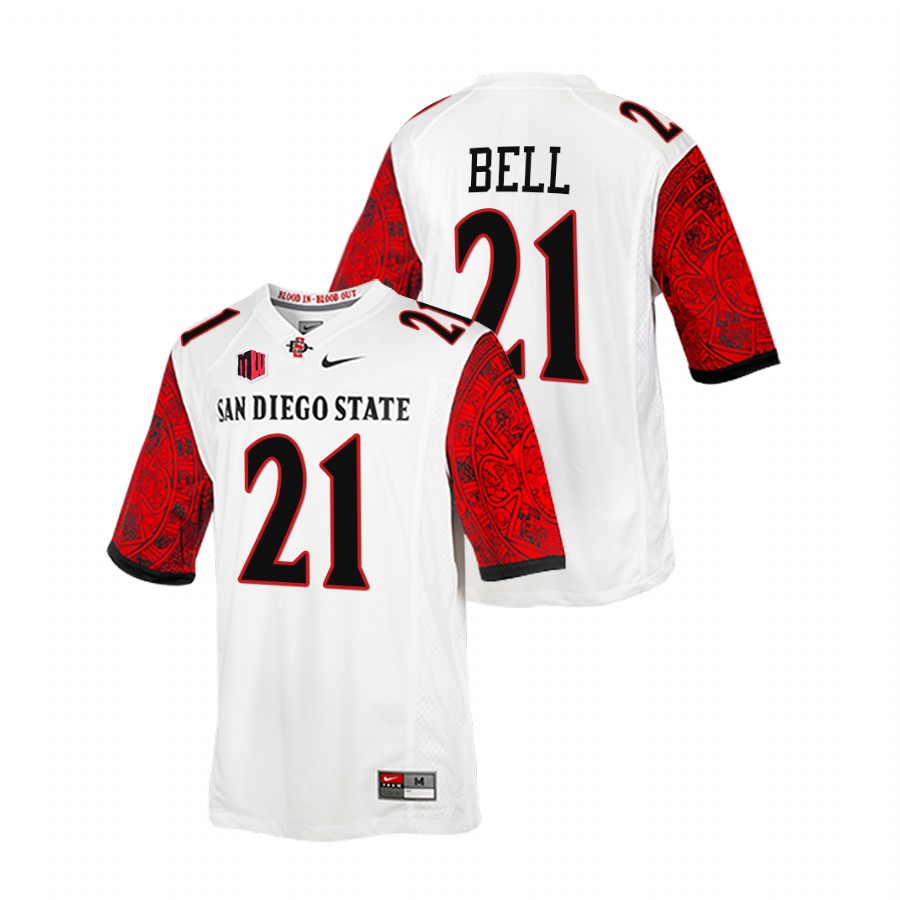 2021 22 san diego state aztecs chance bell white calendar football blood in blood out jersey