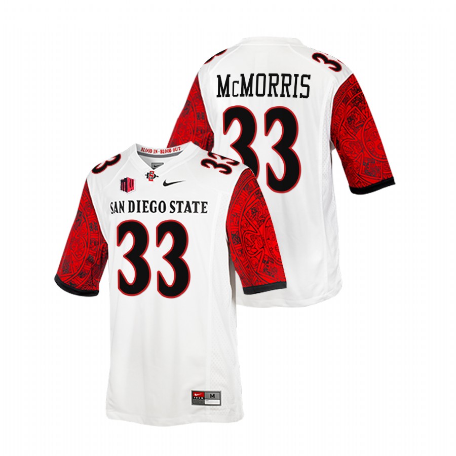 2021 22 san diego state aztecs patrick mcmorris white calendar football blood in blood out jersey