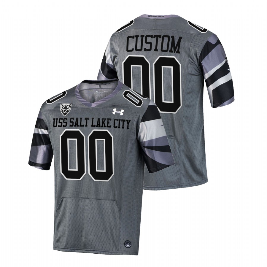 2021 22 utah utes custom gray uss salt lake city alternate jersey