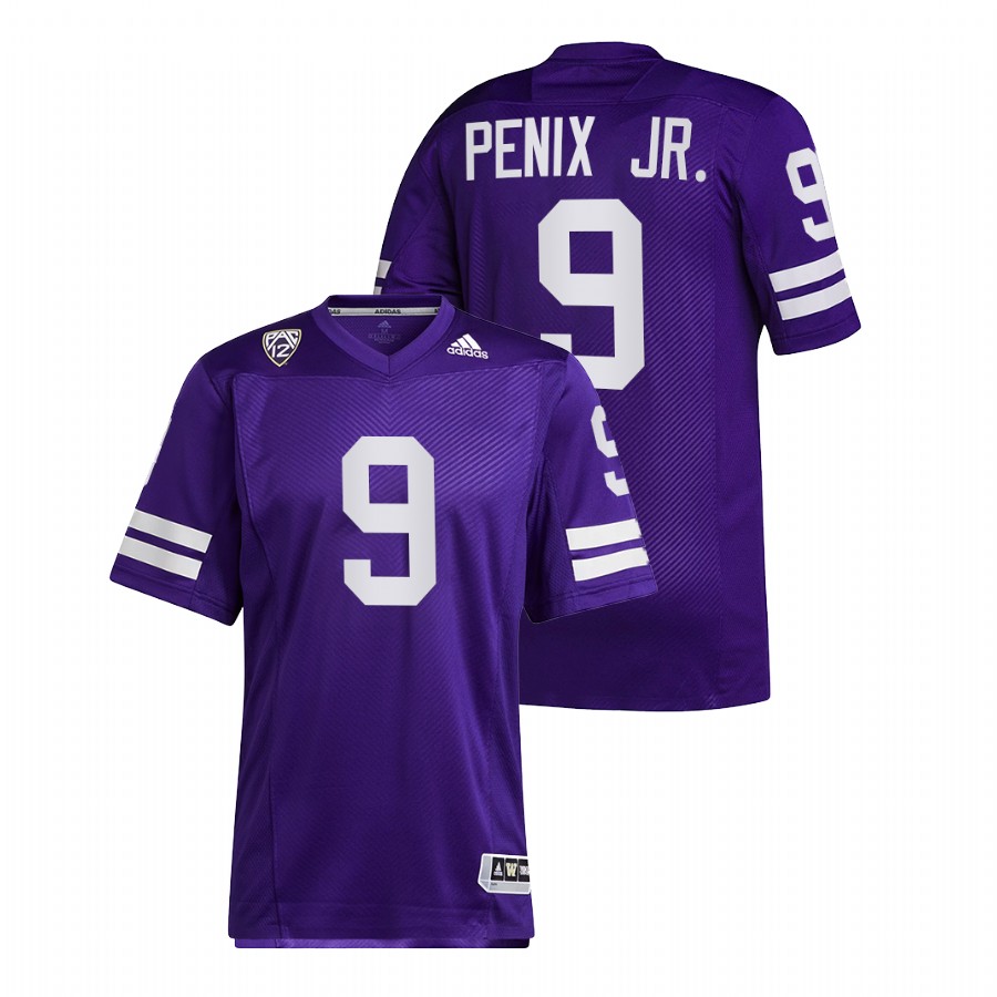 2021 22 washington huskies michael penix jr. purple college football reverse retro jersey