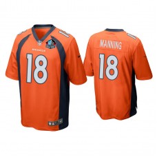 2021 Denver Broncos #18 Peyton Manning Orange Game Jersey