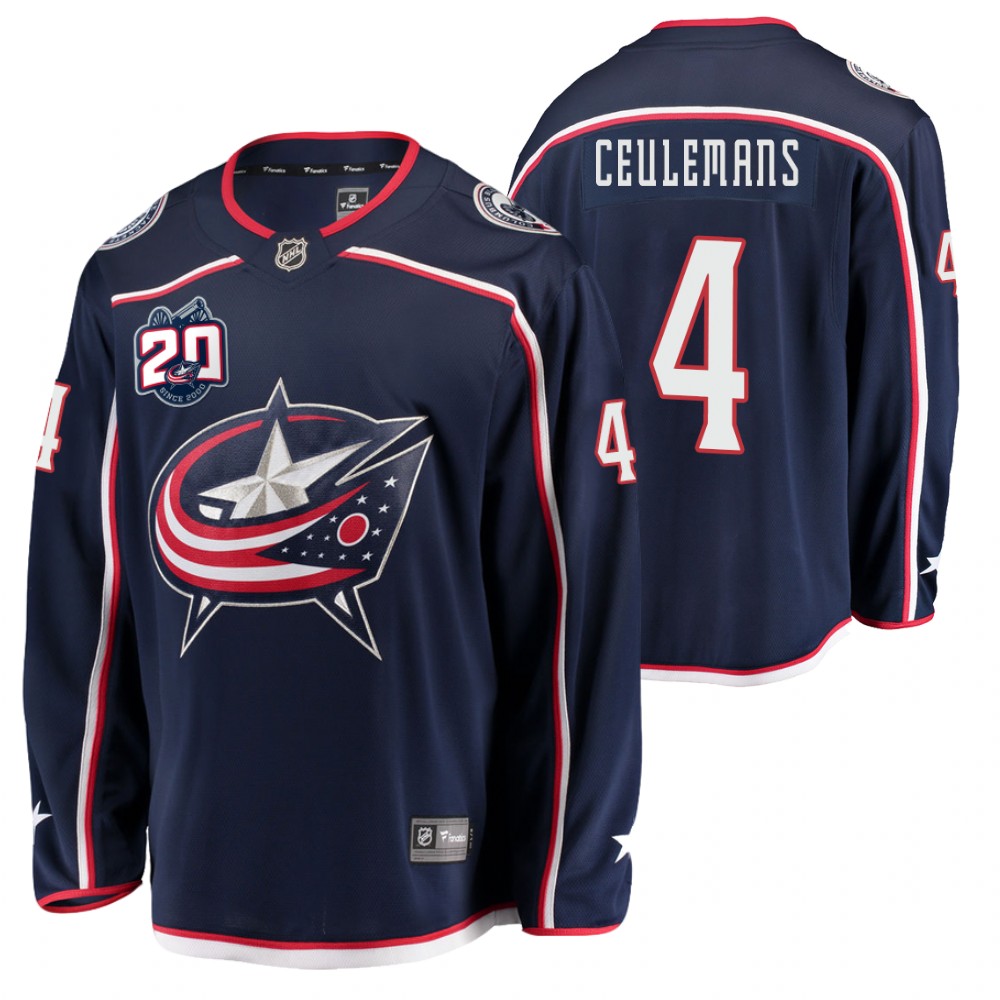 2021 NHL Draft Blue Jackets Corson Ceulemans Navy Jersey Home