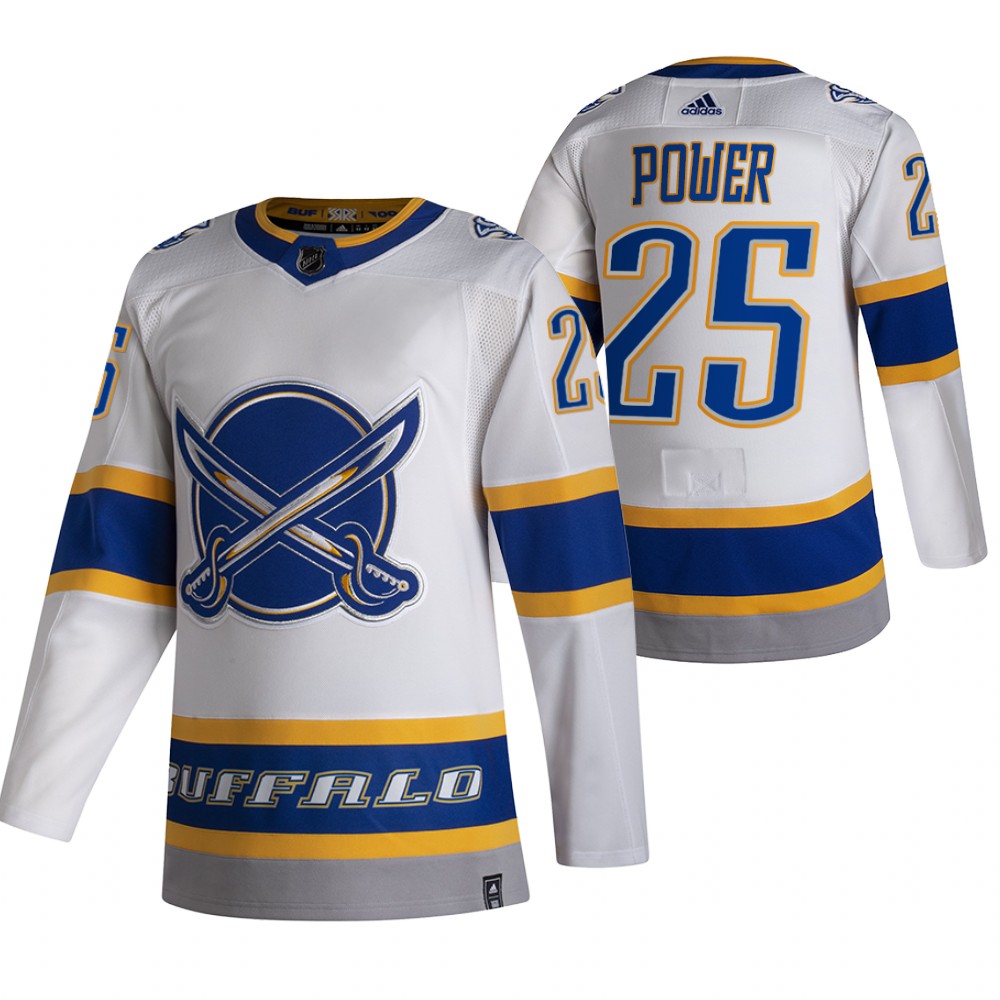 2021 NHL Draft First Pick Sabres Owen Power White Reverse Retro Jersey