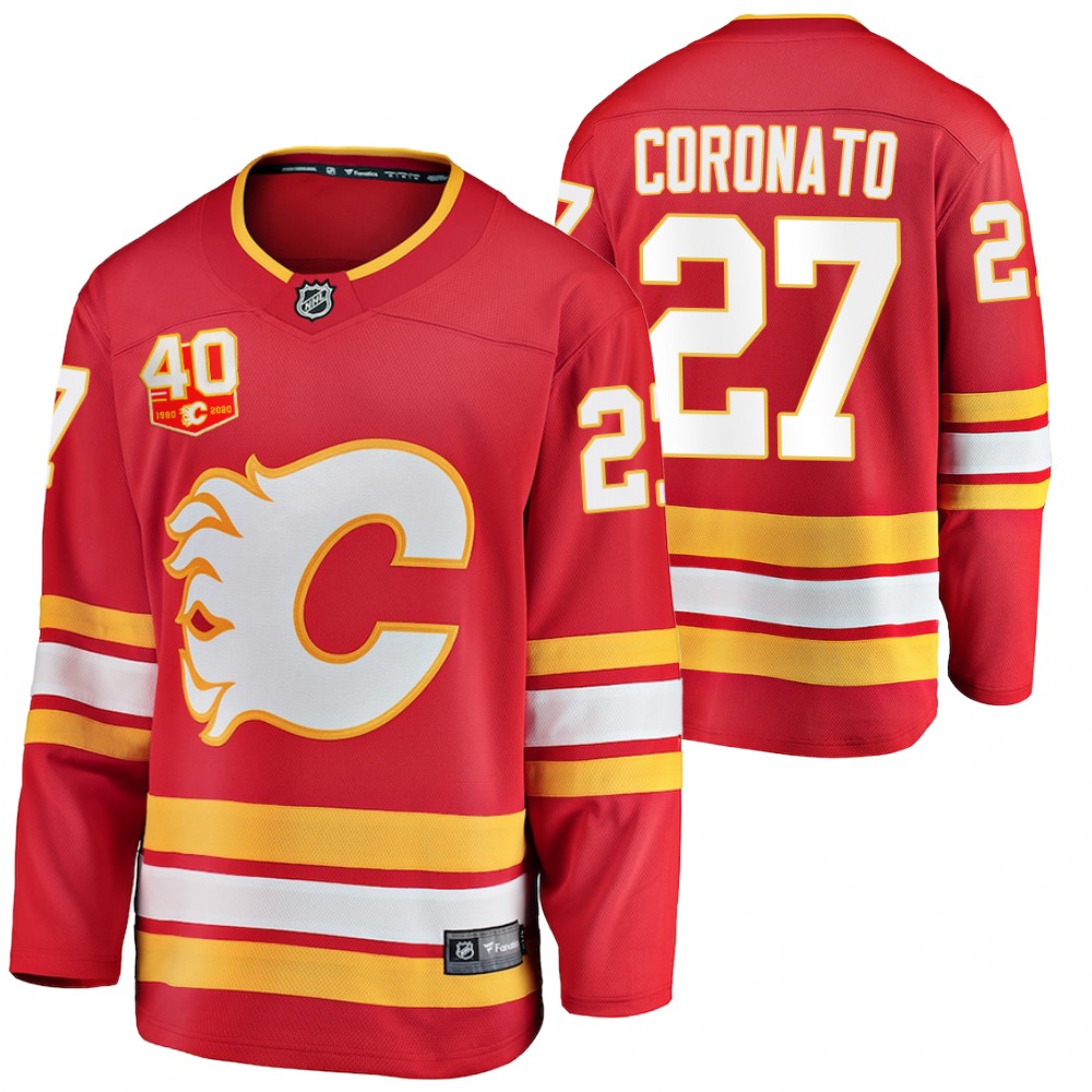 2021 NHL Draft Flames Matthew Coronato White Jersey Away