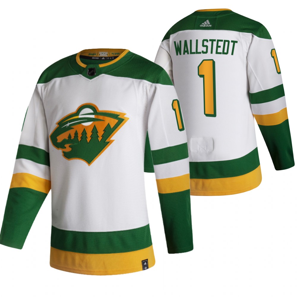2021 NHL Draft Wild Jesper Wallstedt White Jersey 2021 Reverse Retro