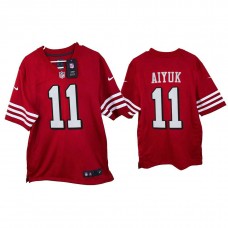 2021 San Francisco 49ers #11 Brandon Aiyuk Scarlet Game Throwback Jersey Jersey