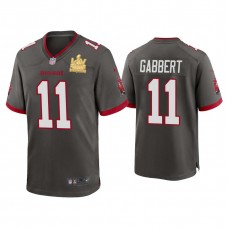 2021 Tampa Bay Buccaneers #11 Blaine Gabbert Pewter Super Bowl LIV Champions Pewter Game Jersey
