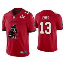 2021 Tampa Bay Buccaneers #13 Mike Evans Red Super Bowl LIV Champions Red Team Logo Jersey