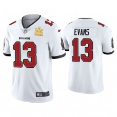 2021 Tampa Bay Buccaneers #13 Mike Evans White Super Bowl LIV Champions White Vapor Limited Jersey