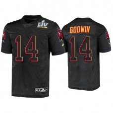 2021 Tampa Bay Buccaneers #14 Chris Godwin Black Super Bowl LIV Jersey