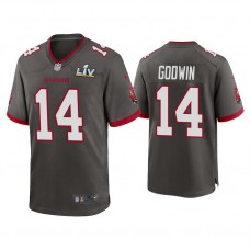 2021 Tampa Bay Buccaneers #14 Chris Godwin Pewter Super Bowl LIV Pewter Game Jersey